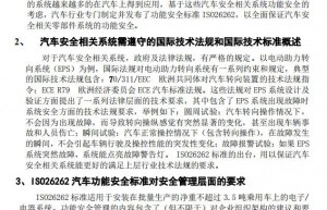 ISO26262 标准对汽车安全相关系统研发的要求 ： 软硬件安全机制等